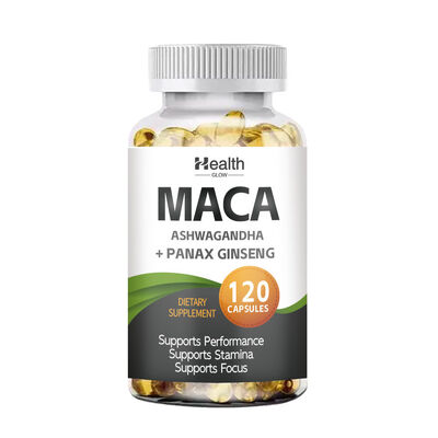 Black Maca Root Capsules Supplements For Buttock Enhancement GMP Certified