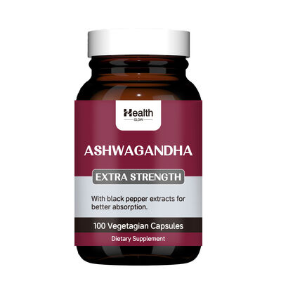 ODM Adults Ashwagandha Powder Capsules Black Pepper Extract For Antidepressiva Stress Relief