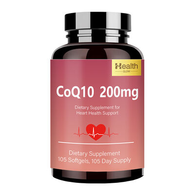 OEM Heart Health Fish Oil Softgel Ubiquinol CoQ10 200mg Premium Absorption