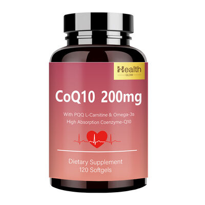 Heart Energy CoQ10 Ubiquinol 200 Mg 120 Softgels With PQQ & Omega-3 ODM