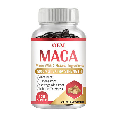 Energy & Vitality Black Maca Complex 8050mg 120 Veggie Capsules 7 Herb