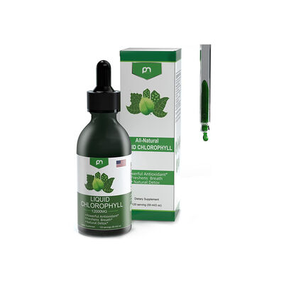 Natural Antioxidant Supplement Drops Chlorophyll Liquid 1200mg Detox Breath Freshener