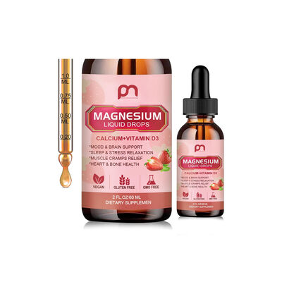 OEM Calcium Magnesium Liquid Drops Supplement With Vitamin D3