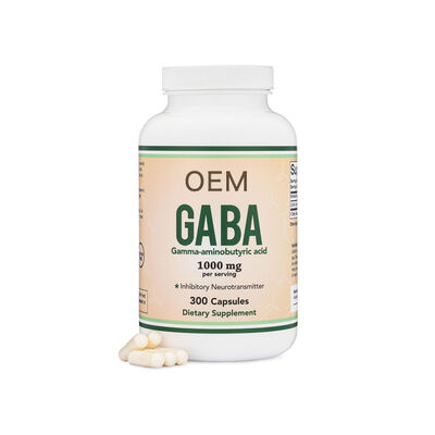 OEM 100mg GABA Capsules Supplements With Gamma Aminobutyric Acid