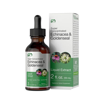 Echinacea Goldenseal Liquid Drops - Super Concentrated Alcohol-Free Extract