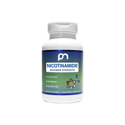 Health Glow Nicotinamide 500mg Capsules | Maximum Strength Flush-Free B3 | 120 Count