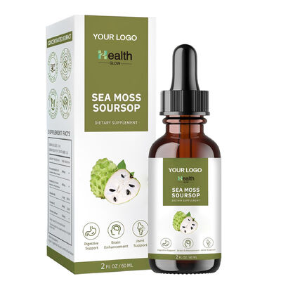 Health Glow Liquid Sea Moss Soursop with Turmeric Dietary Supplements