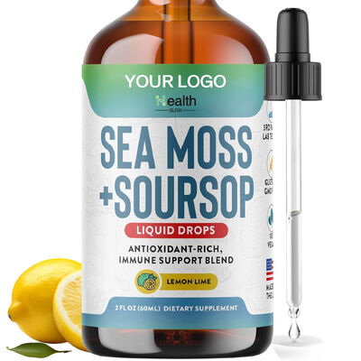 Glow Health Liquid Sea Moss + Soursop Drops Antioxidant Immune Support