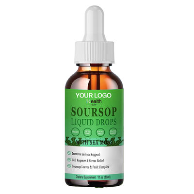 Glow Health Soursop Liquid Drops with Sea Moss OEM ODM Support