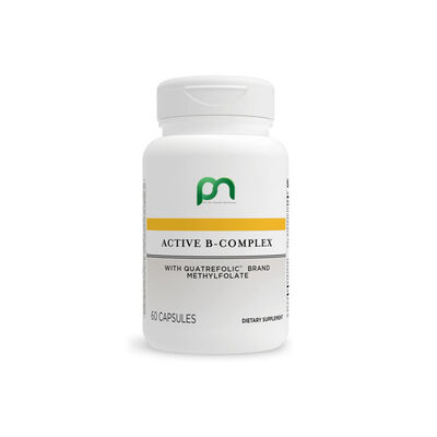 Health Glow Active B-Complex with Quatrefolic Methylfolate 