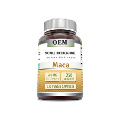 OEM Organic Maca Capsules – 500mg Plant-Based Formula – Vitality Support
