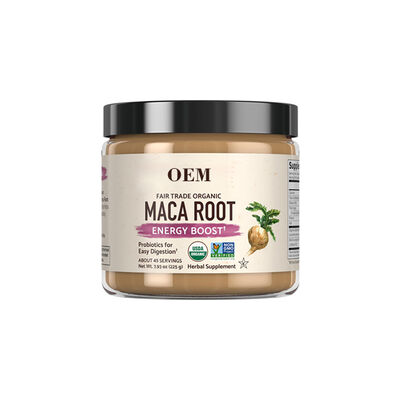 OEM Fair Trade Maca + Probiotics – Energy & Digestive Support