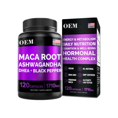 OEM Maca Root Hormonal Complex – 1710mg with Ashwagandha & DHEA