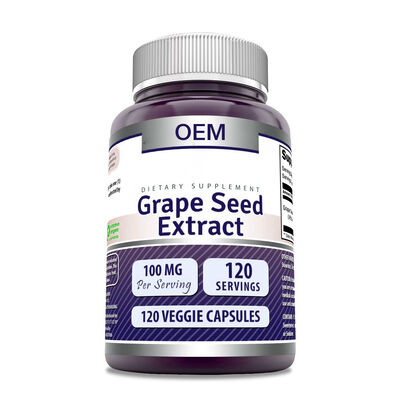 Grape Seed Extract Supplement 120 Capsules Antioxidant Vegan Non-GMO
