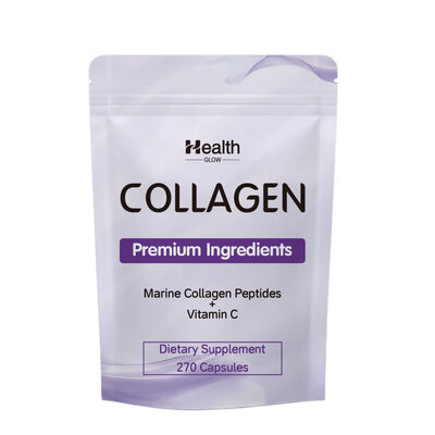 270 Capsules Marine Collagen Powder Peptides Vitamin C Supplement Customized