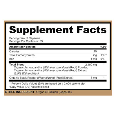 ODM Natural Black Pepper 500mg Ashwagandha Capsules Tablets For Women Sleep