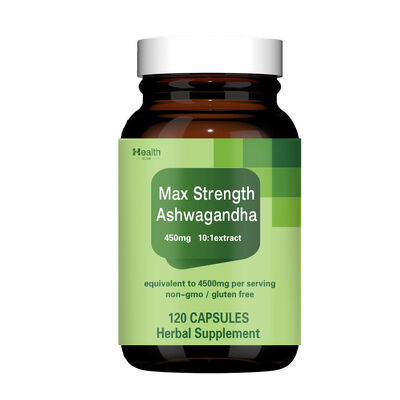 Organic Black Pepper Ashwagandha Extract Supplement Capsules 1000mg For Stress Relief