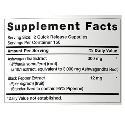 3000mg Ashwagandha Root Extract Capsules Supplements For Immuneti Support