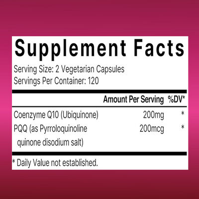 Antioxidant PPQ Q10 Coenzyme Capsule For Adults Boost Energy HACCP Certificated