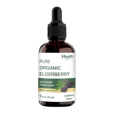 Organic Wild Cultivated Elderberry Liquid Extract Ashwagandha Drops Extra Strength Immune Support