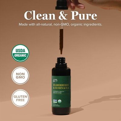 OEM USDA Capsules Supplements Organic Elderberry Echinacea Drops For Immune System