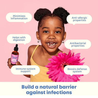 Immune Boost Oral Herbal Supplement Drops Echinacea Elderberry Anti Inflammatory