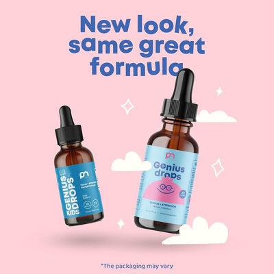 Focus Attention Ginkgo Rhodiola Herbal Supplement Drops For Kids USDA Certified