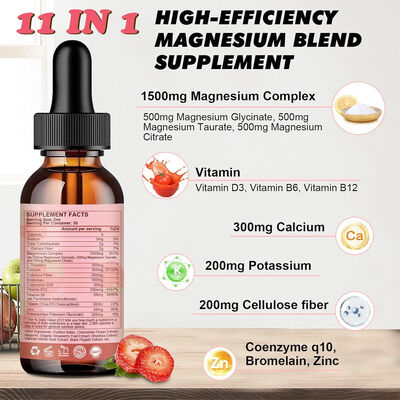 OEM Calcium Magnesium Liquid Drops Supplement With Vitamin D3