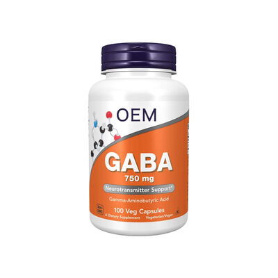 ODM GABA Pill Capsules Supliment With Gamma Aminobutyric Acid 750mg