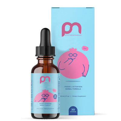 Focus Attention Ginkgo Rhodiola Herbal Supplement Drops For Kids USDA Certified