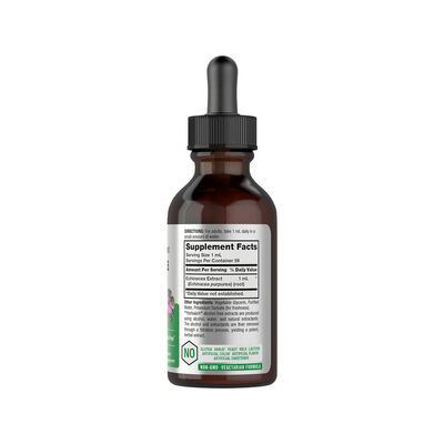 Echinacea Purpurea Liquid Extract Alcohol-Free Super Concentrated Formula Immune Support