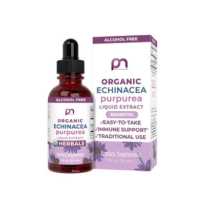 Organic Echinacea Liquid Drops - Immune Support for Adults