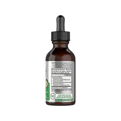 Echinacea Goldenseal Liquid Drops - Super Concentrated Alcohol-Free Extract