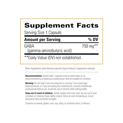 NeuroZen 750mg Plant-Based GABA Capsules