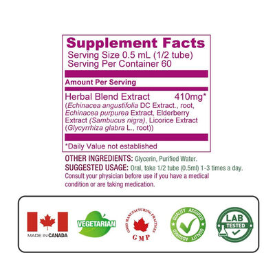Prosafe Echinacea & Elderberry Liquid Drops with Licorice Extract