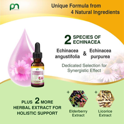 Prosafe Echinacea & Elderberry Liquid Drops with Licorice Extract