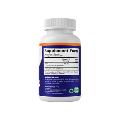 NeuroMax 750mg High-Potency GABA Capsules
