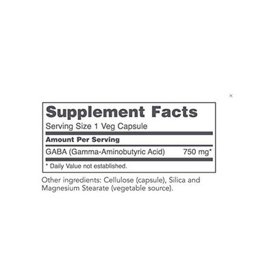 VegaNeuro 750mg Plant-Based GABA Capsules
