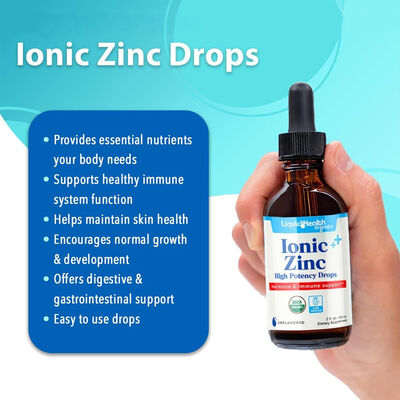 Ionic+ Zinc High Potency Drops Hormone Immune Support
