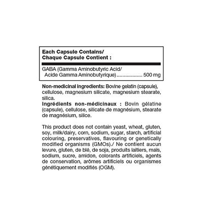 NeuroCalm 500mg Bovine Gelatin GABA Capsules