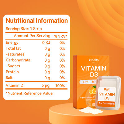 Private Label Vitamin D3 Edible Rice Paper Supplement Manufacturing Strips OEM Flavor