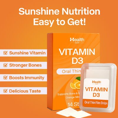 Private Label Vitamin D3 Edible Rice Paper Supplement Manufacturing Strips OEM Flavor