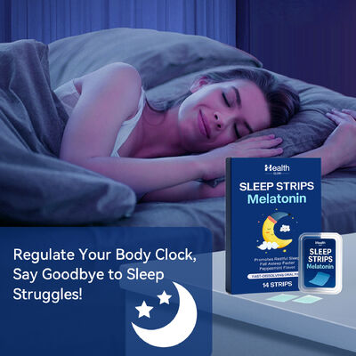 Vegan Melatonin Oral Strip Sugar-Free Fast-Melt Supplement Private Label 