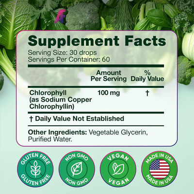Liquid Chlorophyll Supplement | Sodium Copper Chlorophyllin