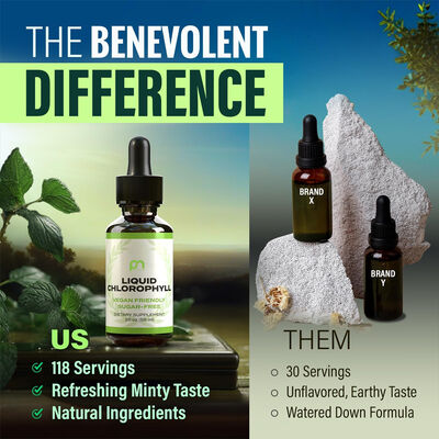 Benevolent Brand Liquid Chlorophyll Dietary Supplement