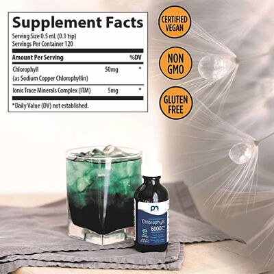 Concentrated Ionic Chlorophyll Supplement Sodium Copper Chlorophyllin Liquid Drops