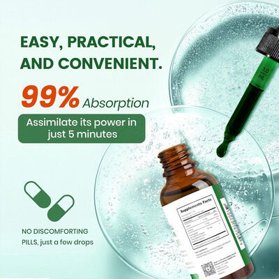OEM Chlorophyll Liquid Drops | Natural Detox & Energy Booster | 99% Absorption