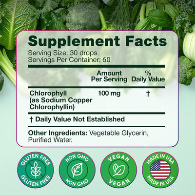 MINT Cellular Energy Liquid Drops with Chlorophyll