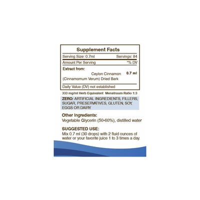 Cinnamon Shop Liquid Extract Drops | Potent Cinnamon Antioxidant 