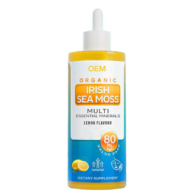 OEM Organic Irish Sea Moss Liquid with Lemon Flavor